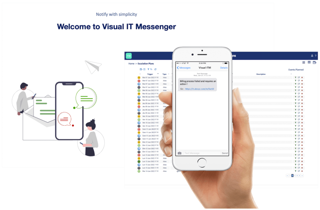 interface visual it messenger